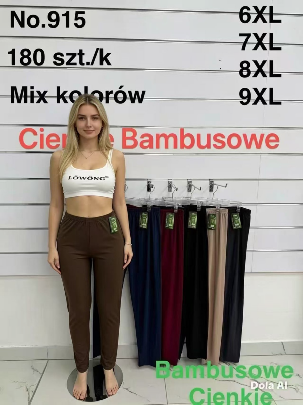 Leginsy damskie Roz 6XL-9XL, 1 Kolor Paczka 12 szt